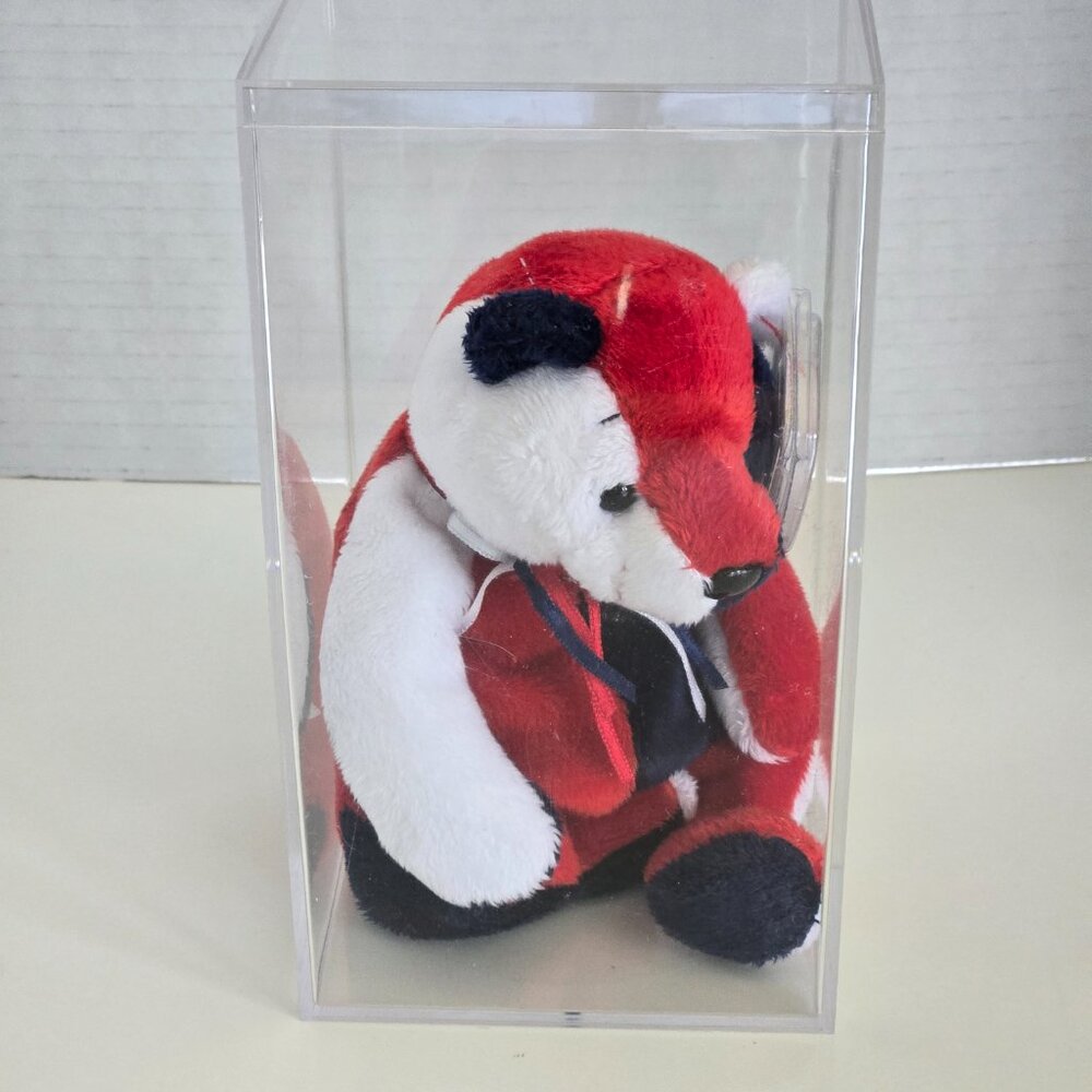 TY Beanie Baby in Display Case - Patriot